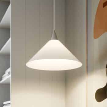 Decentná sklenená závesná lampa Petra - Image 3
