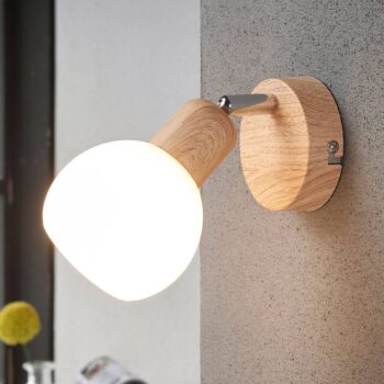 LED svetlo Svenka, 1-pl. Drevený vzhľad - Image 3