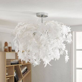 Stropné svietidlo Maple s lístkami, 70 cm - Image 4