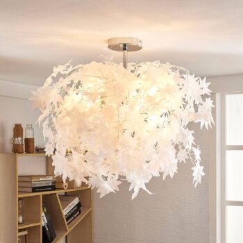 Stropné svietidlo Maple s lístkami, 70 cm - Image 3