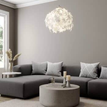 Závesná lampa Maple v lístkový vzhľad 38 cm - Image 3