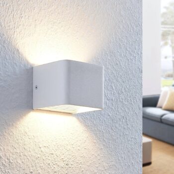 Nástenné LED svietidlo Lonisa, biela 10 cm - Image 4