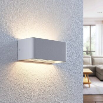 Nástenné LED svietidlo Lonisa, biela 20 cm - Image 4