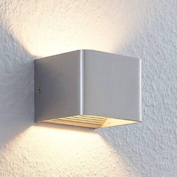 Nástenné LED svietidlo Lonisa, nikel, 10 cm - Image 3