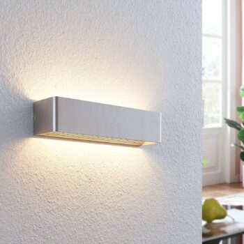 Nástenné LED svietidlo Lonisa, nikel, 37 cm - Image 4