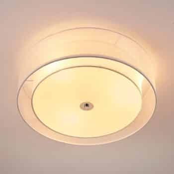 Stropné LED easydim svietidlo Tobia z bielej látky - Image 4