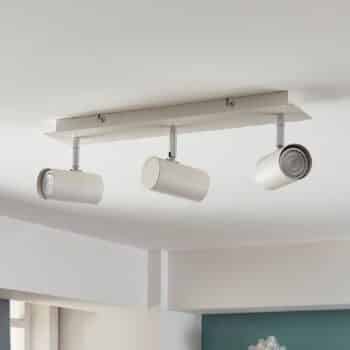 Troj-plameňové stropné LED svietidlo Iluk v bielej - Image 4