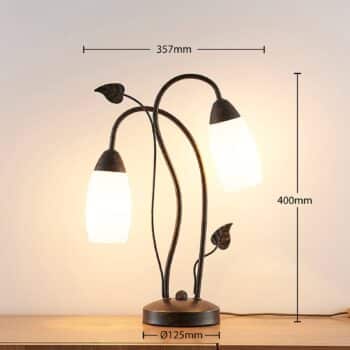 Stolná LED lampa Stefania, 2-plameňová - Image 4