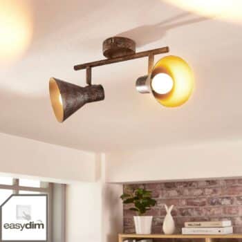Čierno–zlaté stropné LED svietidlo Zera, easydim - Image 3