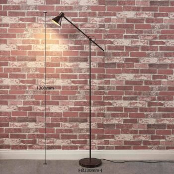 Easydim stojaca LED lampa Zera hrdzavá a zlatá - Image 2