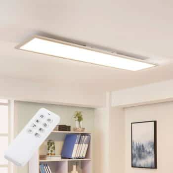 Arcchio Lysander LED panel, CCT 119cm 36W striebro