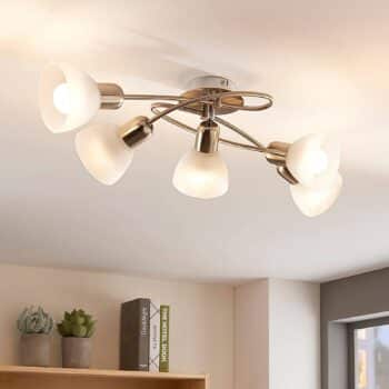 5-plameňové stropné LED svietidlo Paulina obývačka - Image 3
