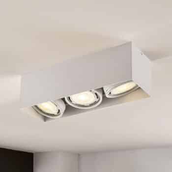 LED Downlight Rosalie hranaté 3-pl. biele - Image 3