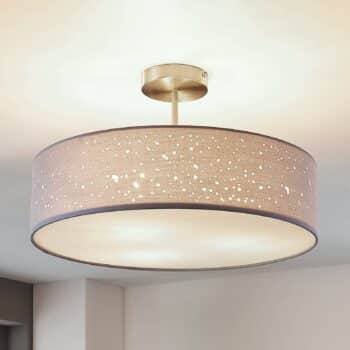Stropná lampa Umma, s medzerou, sivá - Image 3