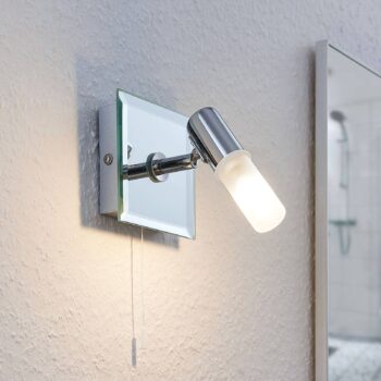 Nástenná lampa Zela, do kúpeľne, ťahací spínač - Image 3