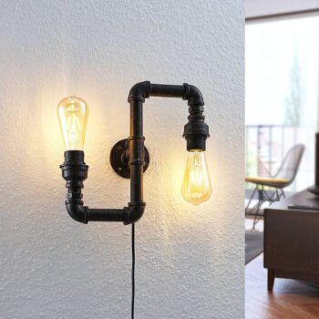 Nástenná lampa Josip, priemyselný dizajn/Up & Down - Image 4