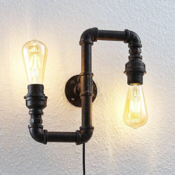 Nástenná lampa Josip, priemyselný dizajn/Up & Down - Image 3