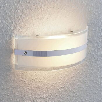 Sklená nástenná lampa Zinka s LED, 25 cm - Image 3