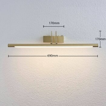 LED osvetlenie obrazu Mailine s vypínačom, mosadz - Image 4