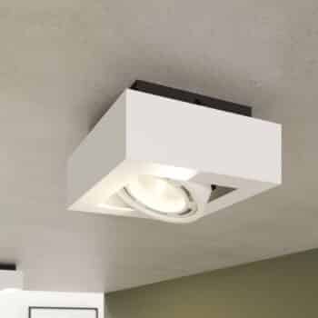 LED stropná lampa Ronka GU10 1 svetlo, biela