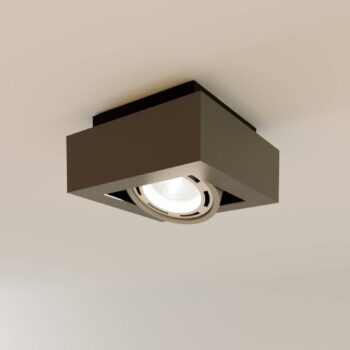LED stropná lampa Ronka GU10 1 svetlo, tmavosivá
