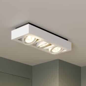 Stropné LED svietidlo Ronka GU10 3-pl. biele