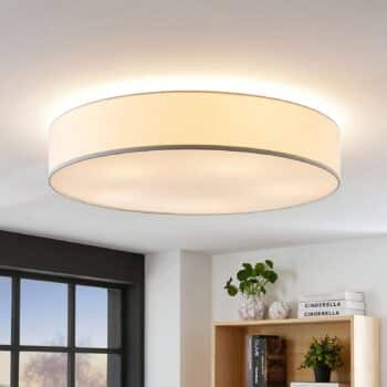 Látková stropná lampa Gordana biela, 76 cm - Image 4