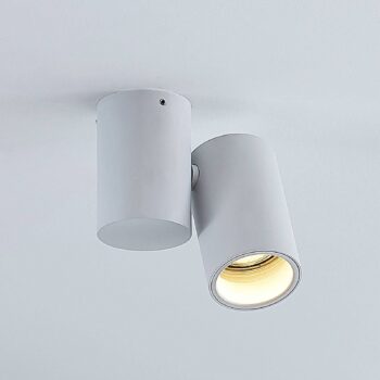 Stropná lampa Gesina, jedno svetlo, biela - Image 3