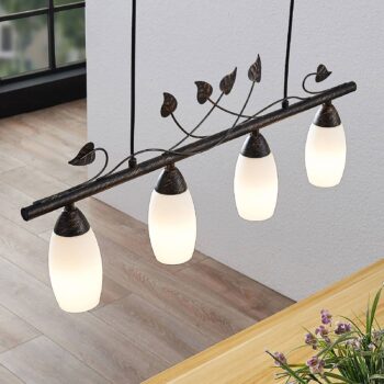 Lindby Isalie závesná LED lampa s trámom, 4-pl. - Image 3
