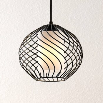 Lindby Cedrice klietková závesná lampa 1-plameňová