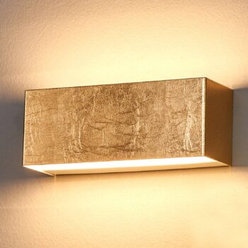Nástenné LED svietidlo Quentin zlaté 23 cm široké - Image 3