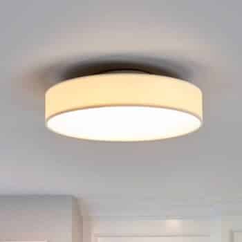 Látkové stropné LED svietidlo Saira 30 cm biele - Image 3