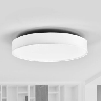 Látkové stropné LED svietidlo Saira 50 cm biele - Image 4