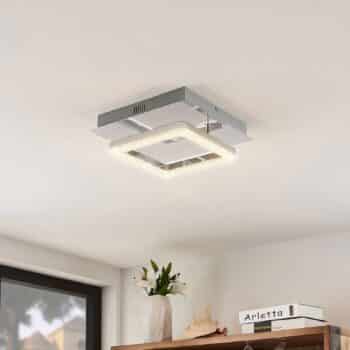 Lindby Charleen stropné LED svietidlo chrómované - Image 2