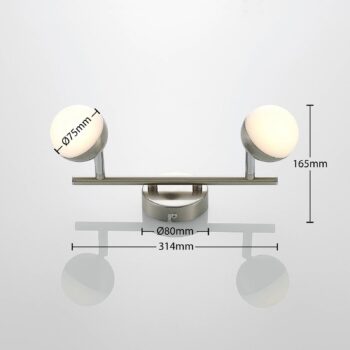 Lindby Lientje stropné LED svietidlo, 2-plameňové - Image 2