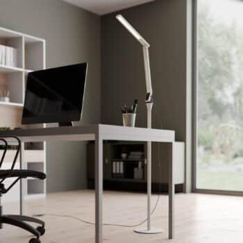 Arcchio Liano stojaca LED lampa stmievateľná biela