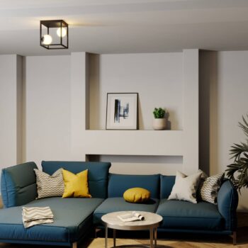 Lindby Utopia stropné LED svietidlo dvoj-plameňové