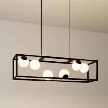 Lindby Utopia závesné LED svietidlo šesť-plameňové