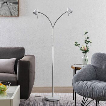 Lindby Heyko stojaca LED lampa stmievateľná, 2-pl