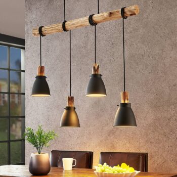 Lindby Trebale závesná lampa, 4-pl.