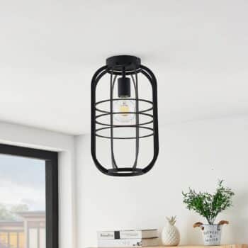 Lindby Keara stropná lampa v klietkovom dizajne - Image 2