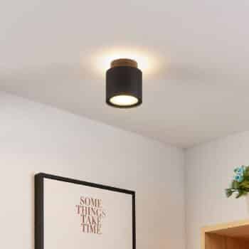 Arcchio Walisa stropné LED, mliečne sklo, čierne - Image 2