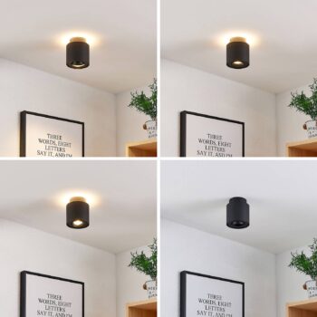 Arcchio Walisa stropné LED svetlo okrúhle čierne - Image 2