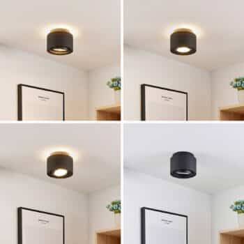 Arcchio Talima stropné LED svetlo okrúhle čierne