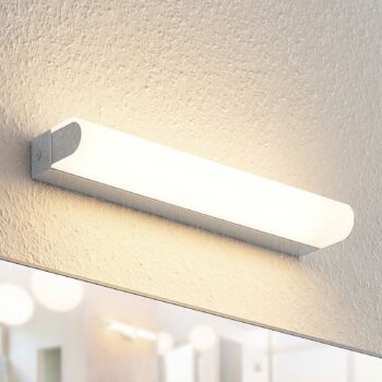 Arcchio Mourice nástenná LED, IP44, chróm, 35 cm