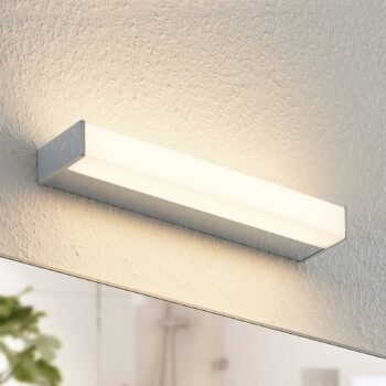 Arcchio Djamal nástenná LED, IP44, chróm, 37 cm