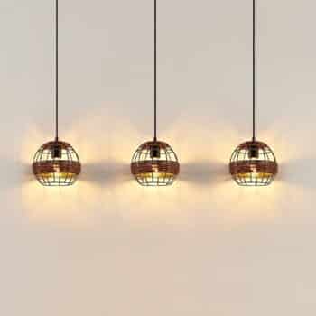 Lindby Kaska závesná lampa, 3–pl.