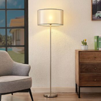 Lindby Taxima stojaca lampa, sivá