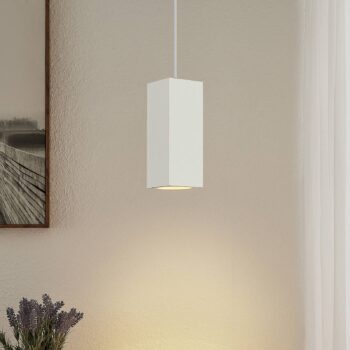 Arcchio Marilena závesná lampa hranatá biela