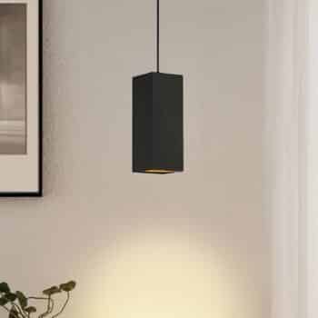 Arcchio Marilena závesná lampa hranatá, čierna